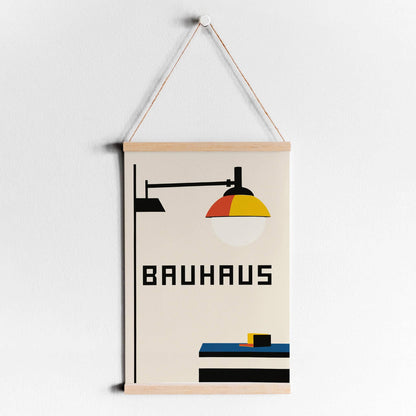 Bauhaus Lamp Abstract Wall Art