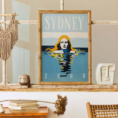 Sydney 2000 Swimmer Poster Print