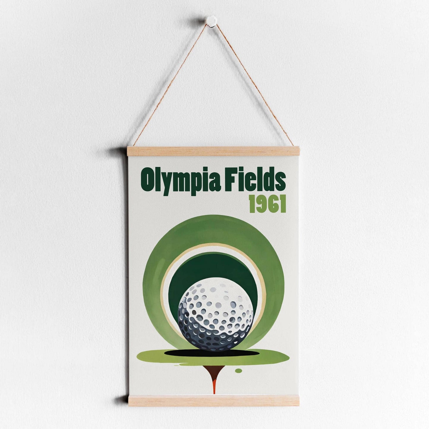 Olympia Fields 1961 Golfing Poster