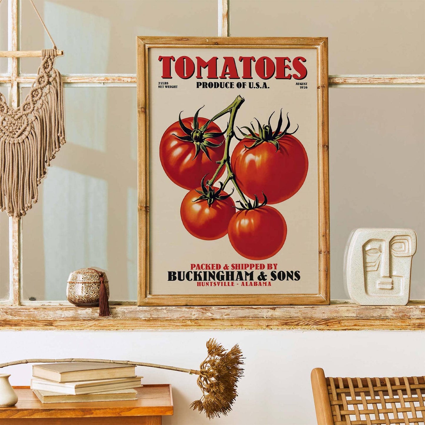 1928 Tomato Crate Art