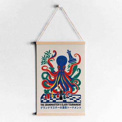 Japanese Chess Tournament Octopus Print