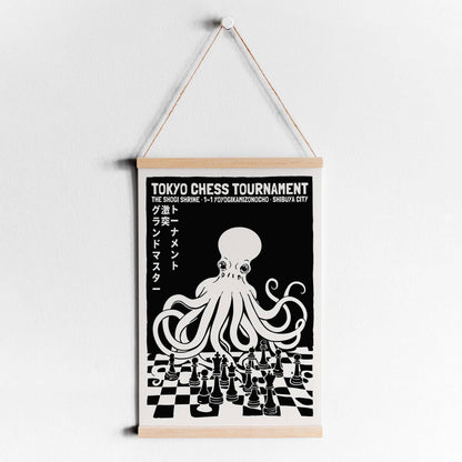 Tokyo Chess Tournament Octopus Print