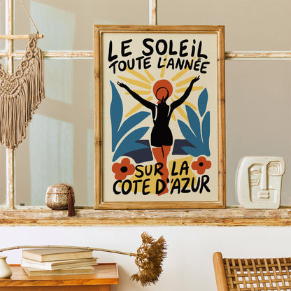Le Soleil Sur La Côte d’Azur Poster