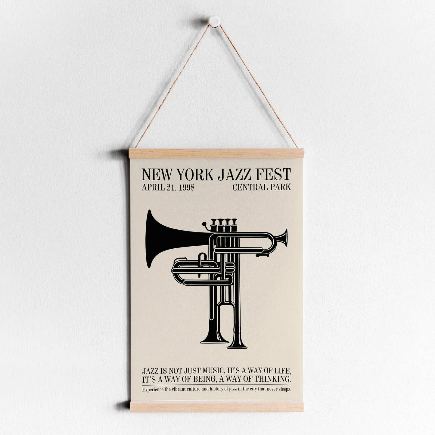 Central Park Jazz Festival Retro Poster