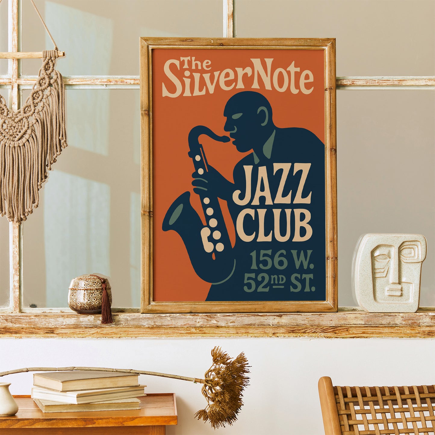 The Silver Note Jazz Club Poster - Retro Music Art