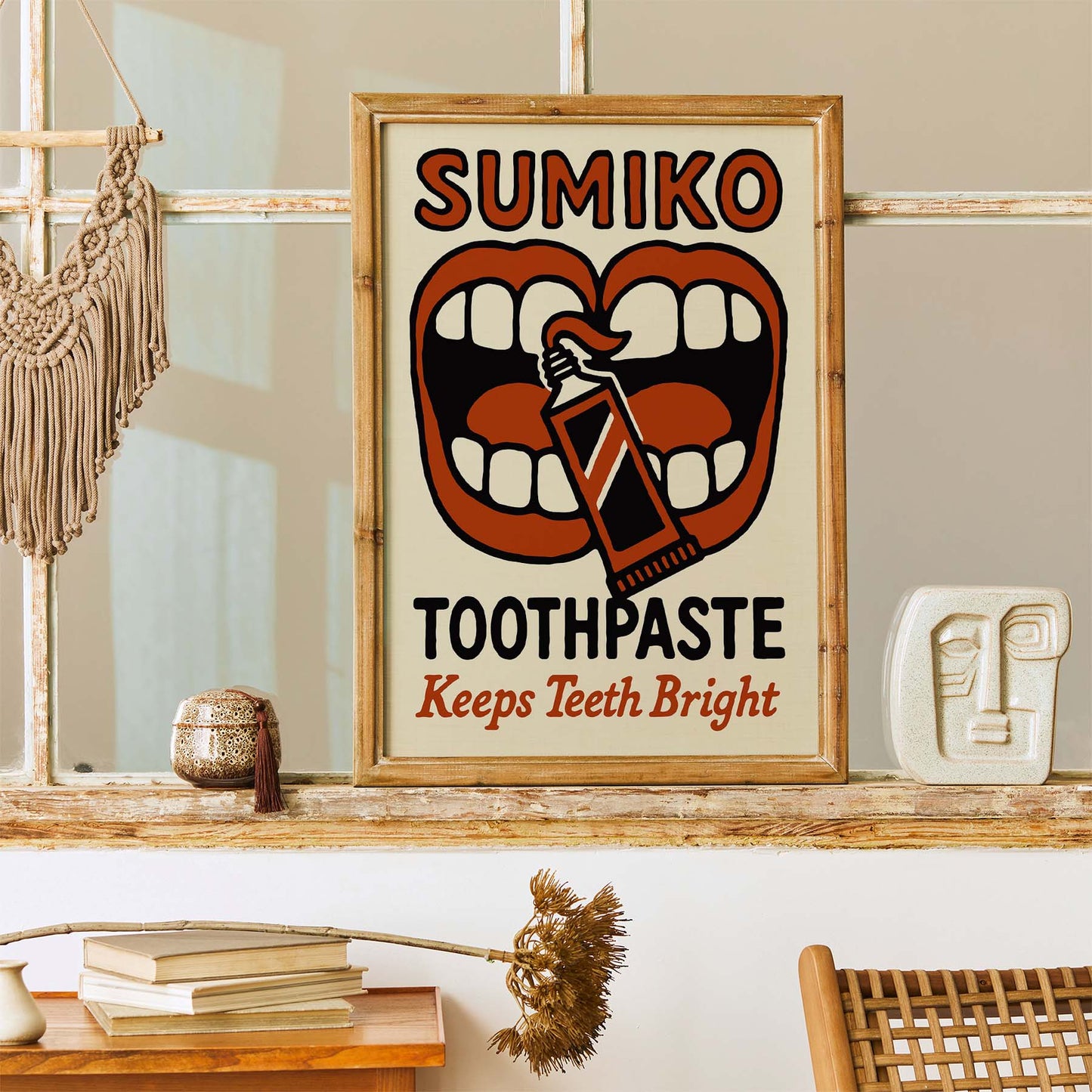 Sumiko Toothpaste Vintage Ad Poster