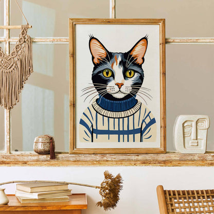Sweater Weather Cat Poster