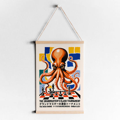 Japanese Chess Octopus Art Print