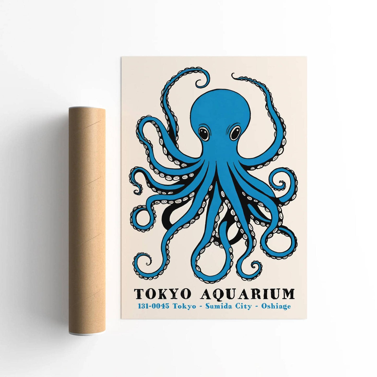 Tokyo Aquarium Octopus Poster