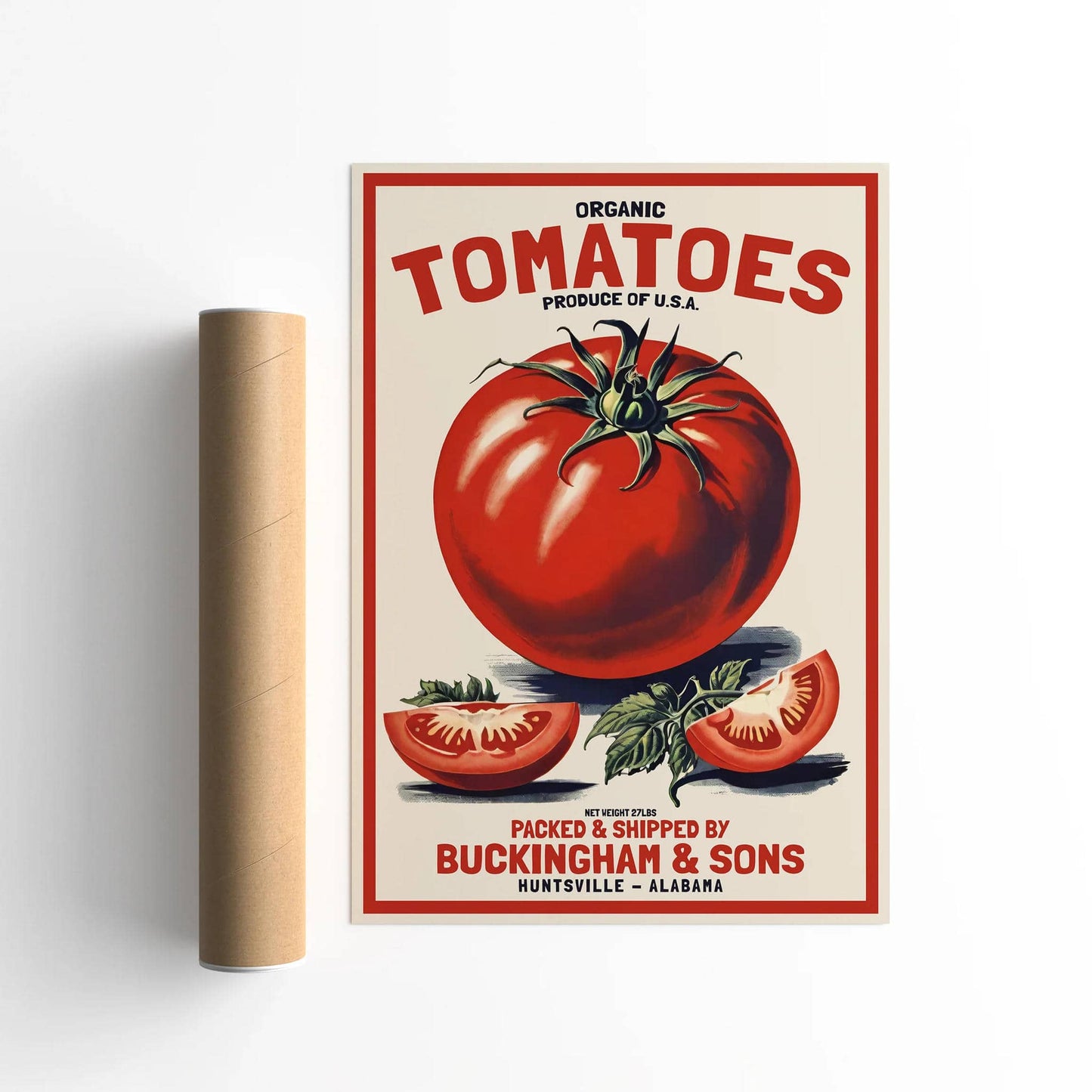 Organic Tomatoes Produce Poster