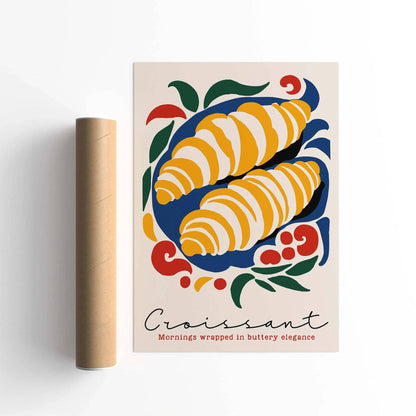 Croissant Morning Poster Print