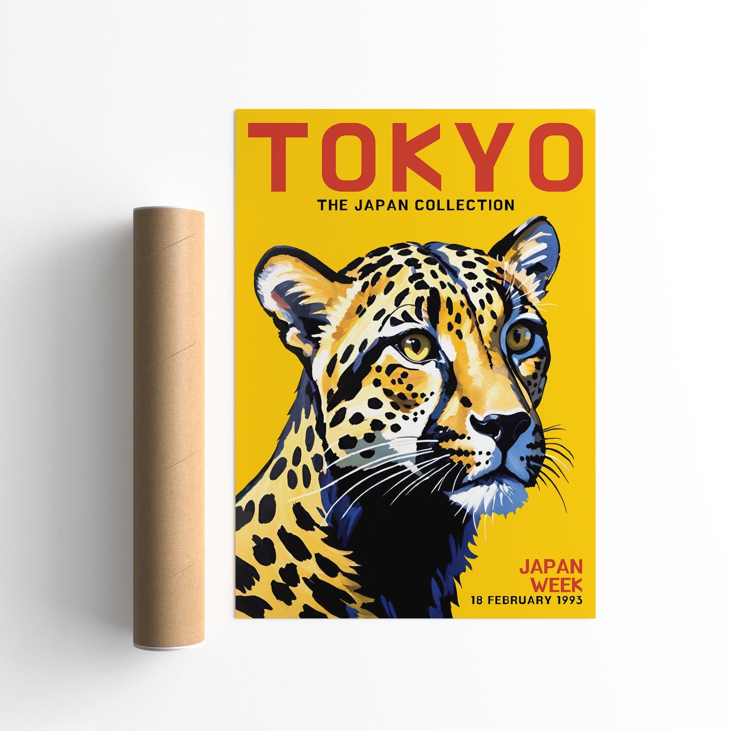 Tokyo Japan Collection Leopard Poster