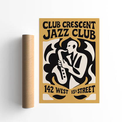 Crescent Jazz Club Night Poster