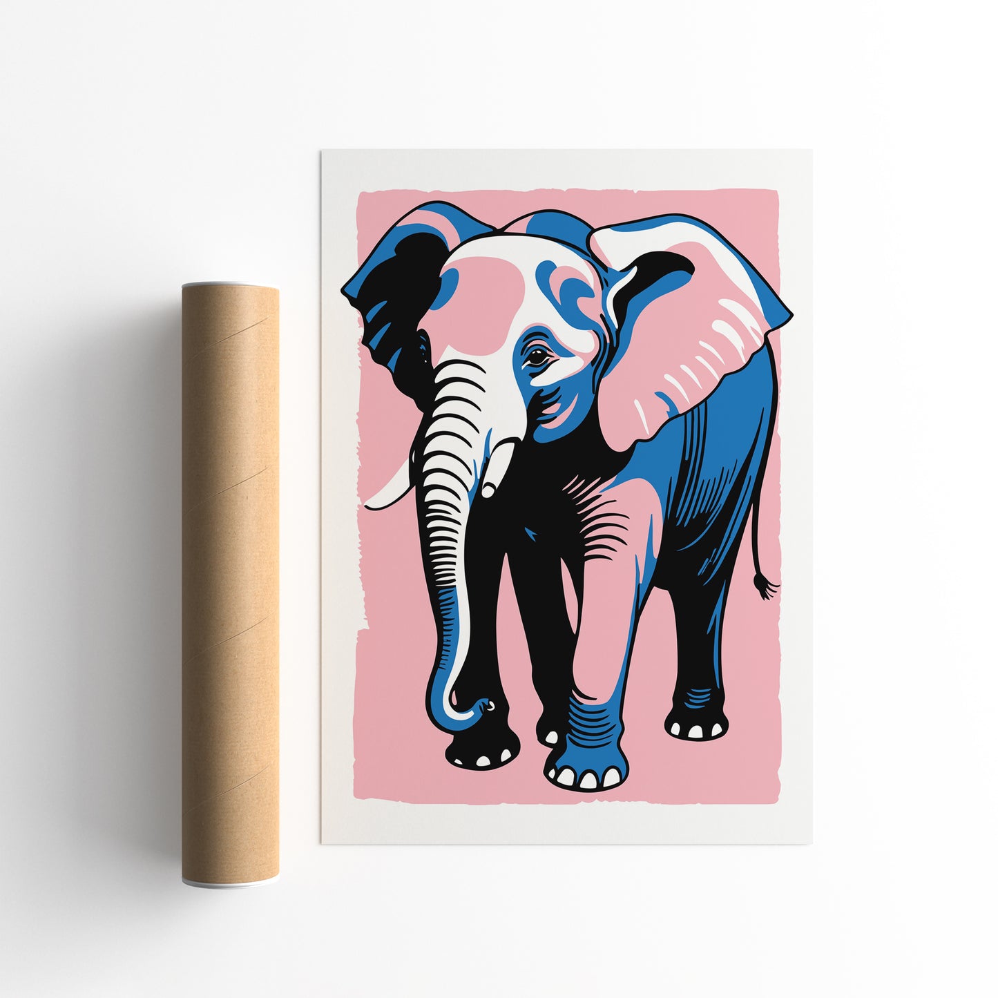 Elephant Cozy Wall Art Print