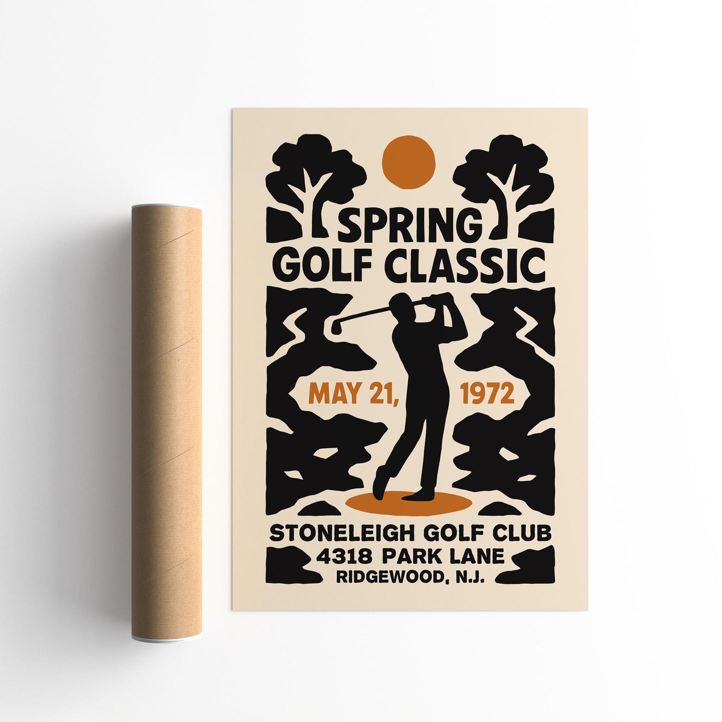 Spring Golf Poster Print