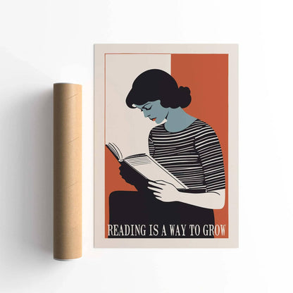 Reading Growth Wall Art Print