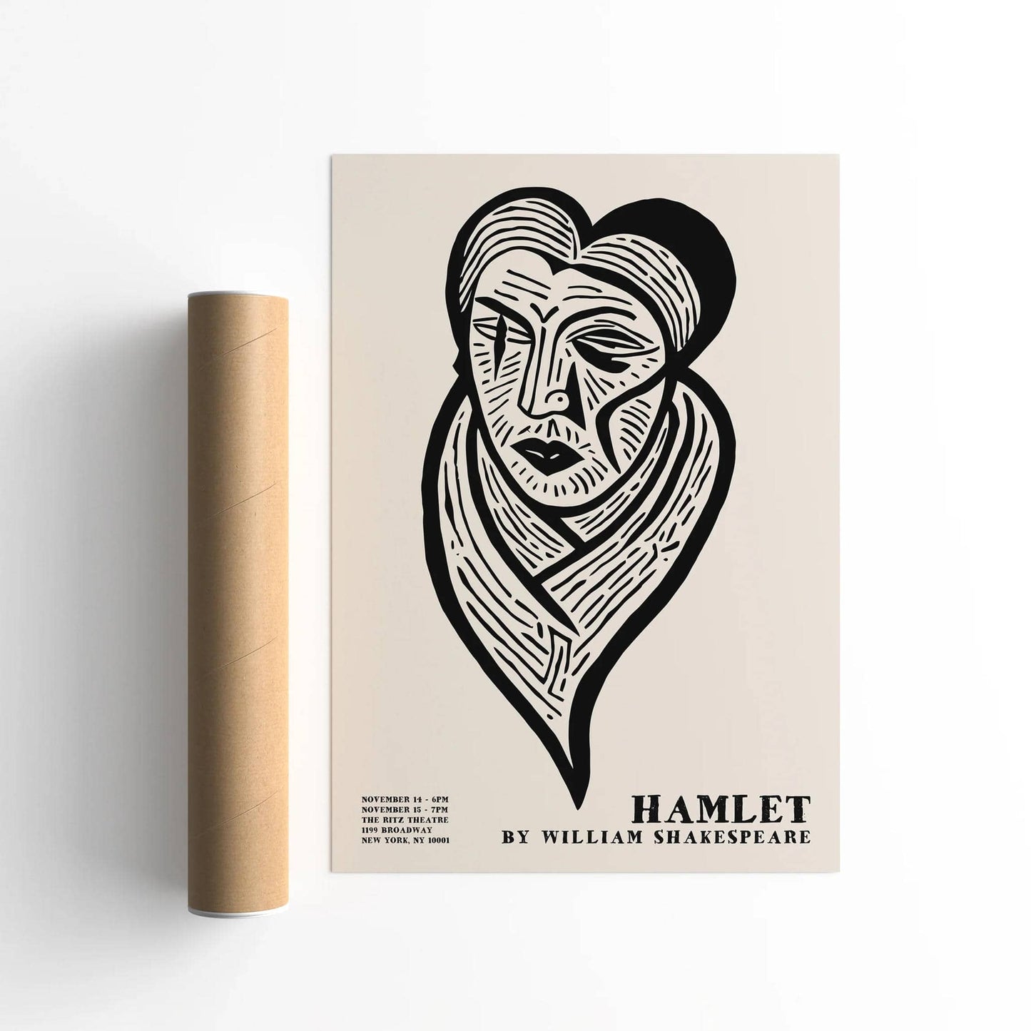 Hamlet by William Shakespeare Poster