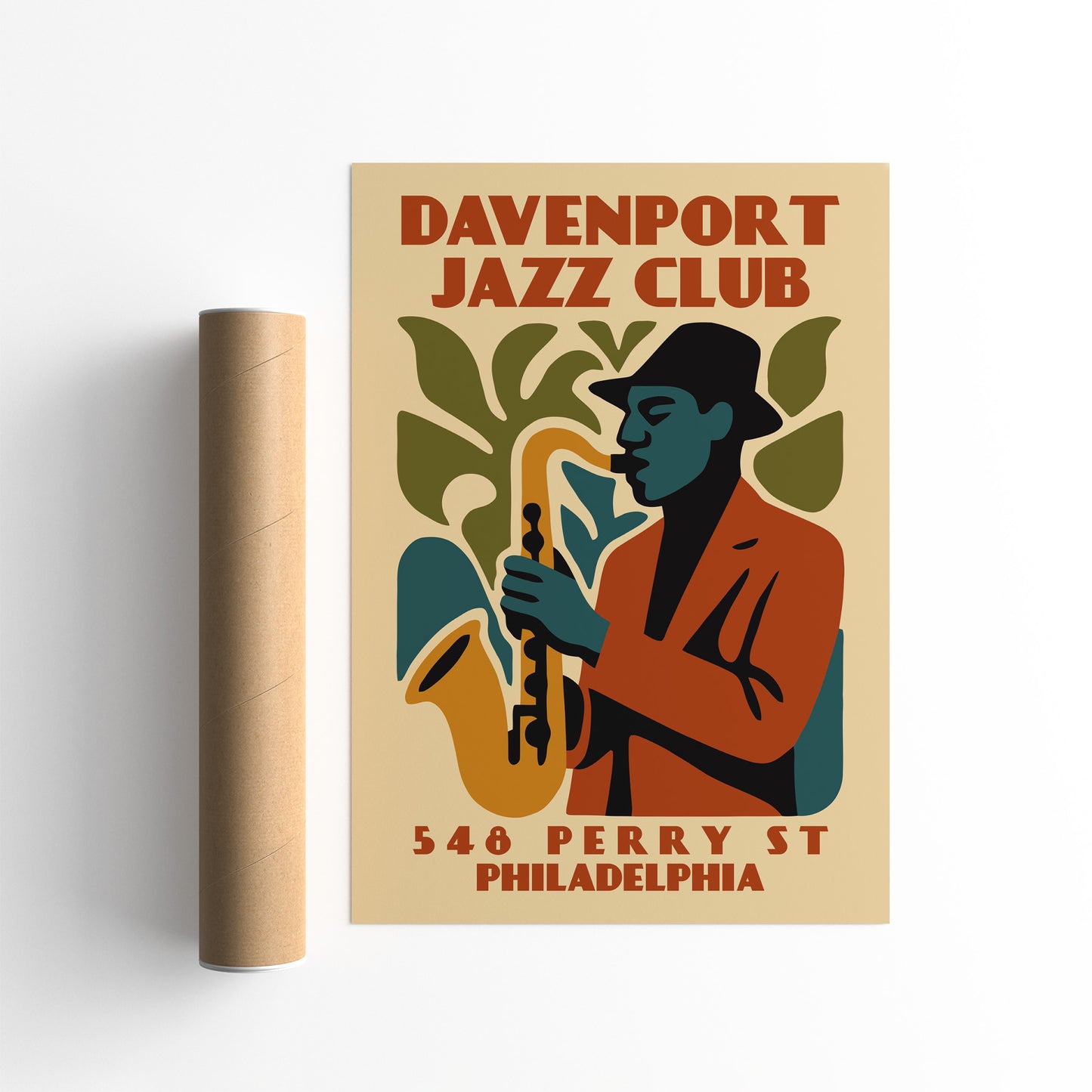 Davenport Jazz Club Live Poster