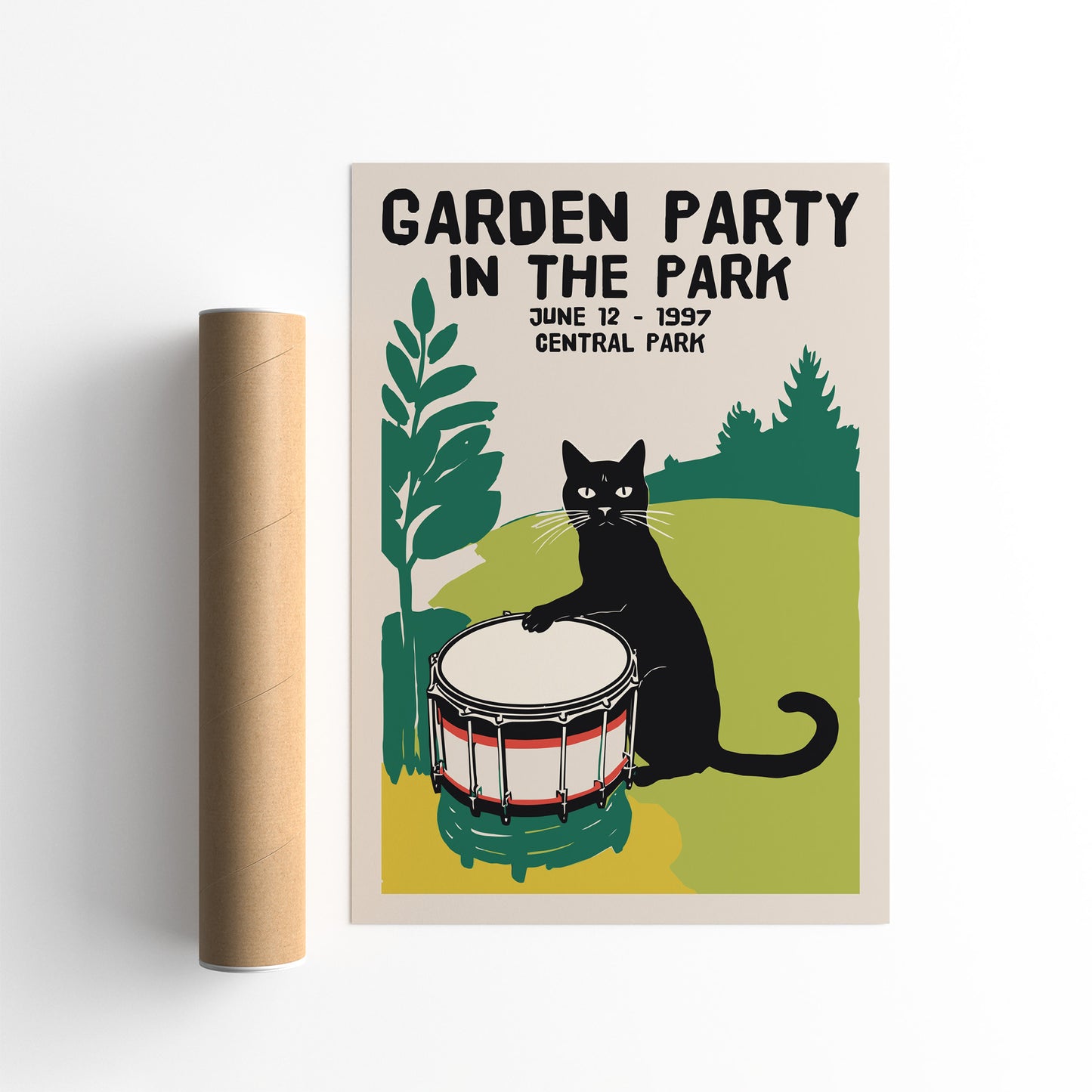 Garden Party Cat in the Park 1997 Poster