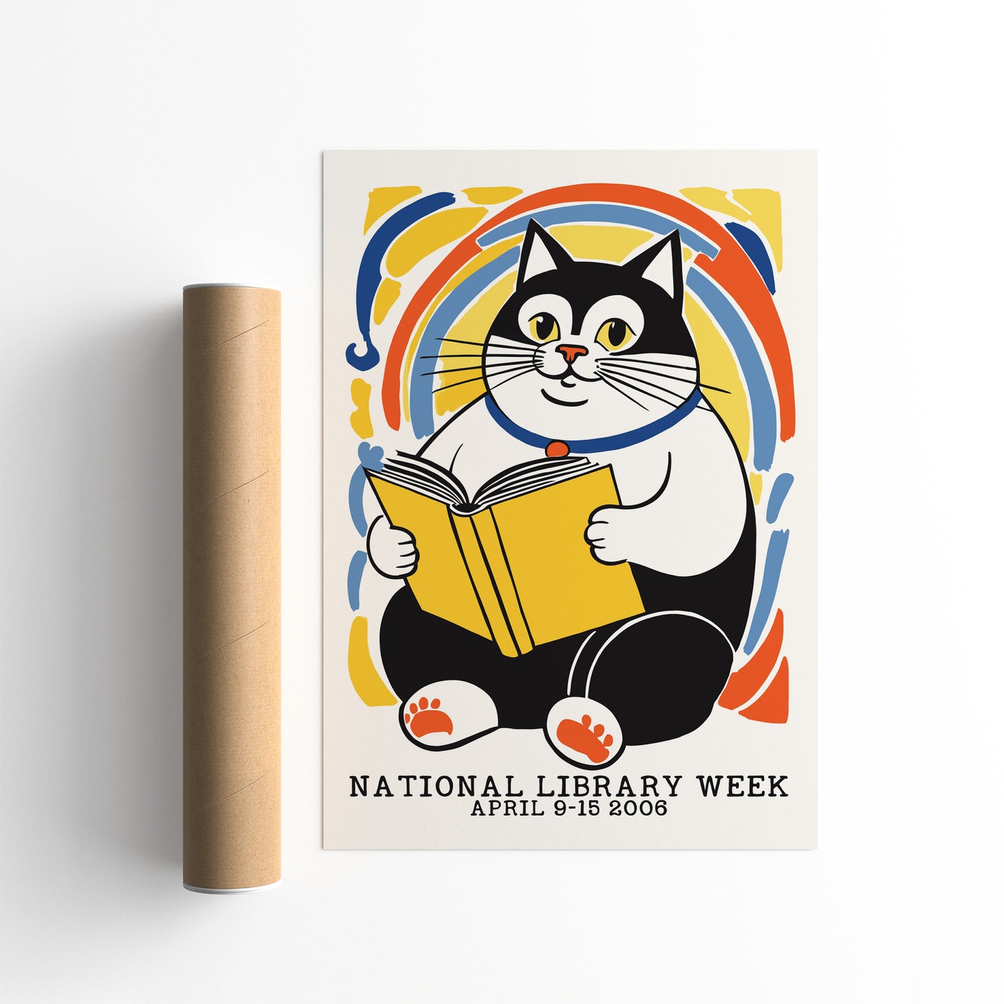 National Library Week Cat 2006 Poster
