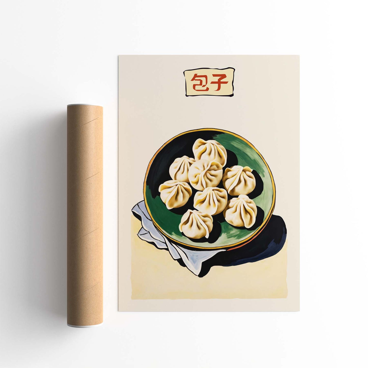 Chinese Steamed Dumplings Wall Art