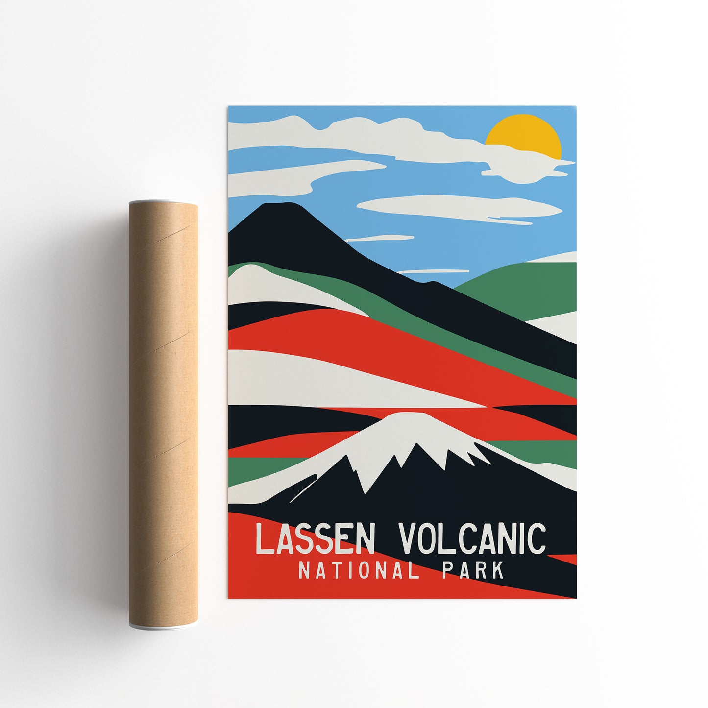 Lassen Volcanic Travel Poster