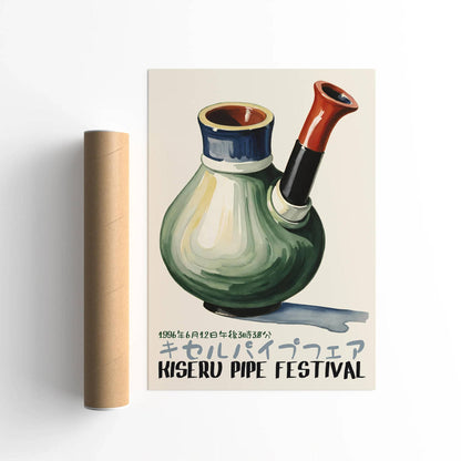 Japanese Smoking Pipe Festival Poster