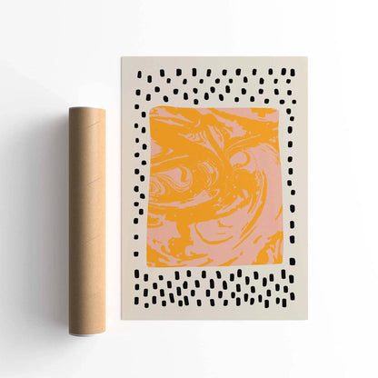 Swirl Pattern Abstract Poster Print