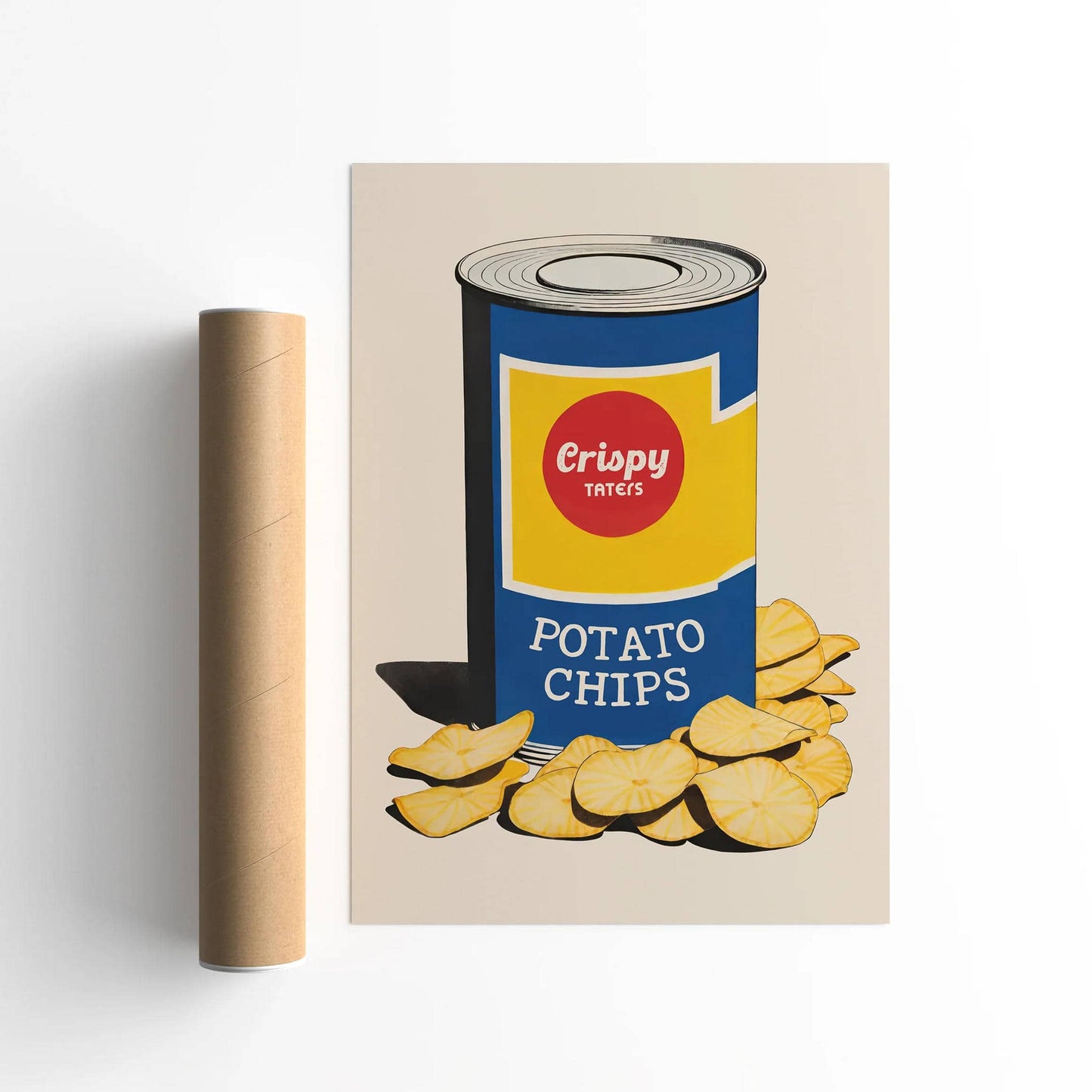 Crispy Taters Chips Can Art Print
