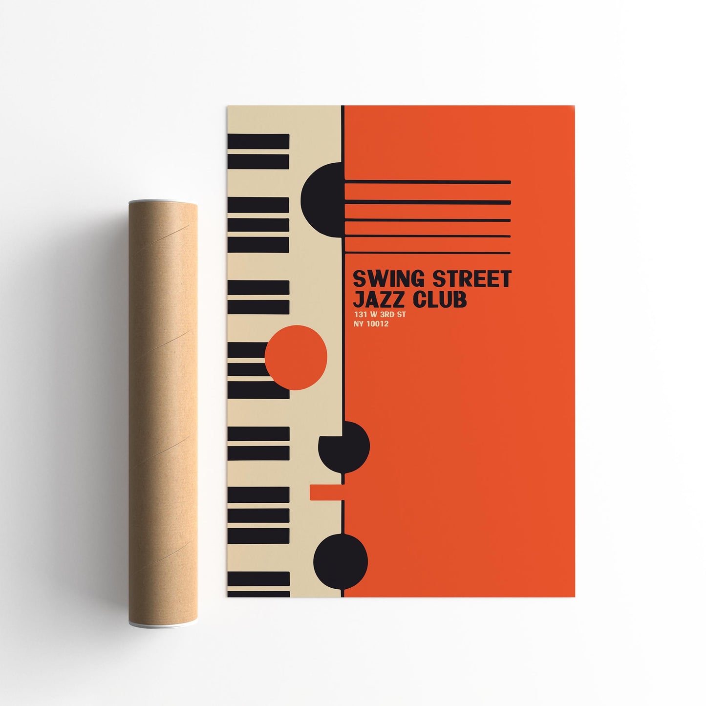 Swing Street Jazz Club Piano Art Print