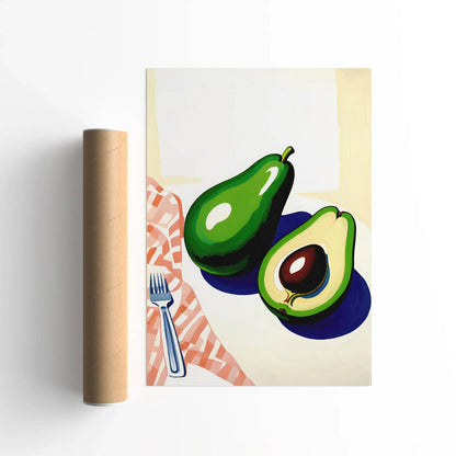 Avocado Love Vibrant Kitchen Art Print