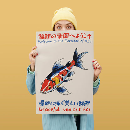 Koi Paradise Poster - Japanese Art Print