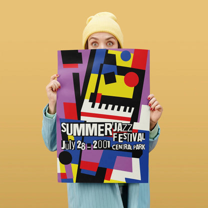 Summer Jazz Festival Colorful Poster