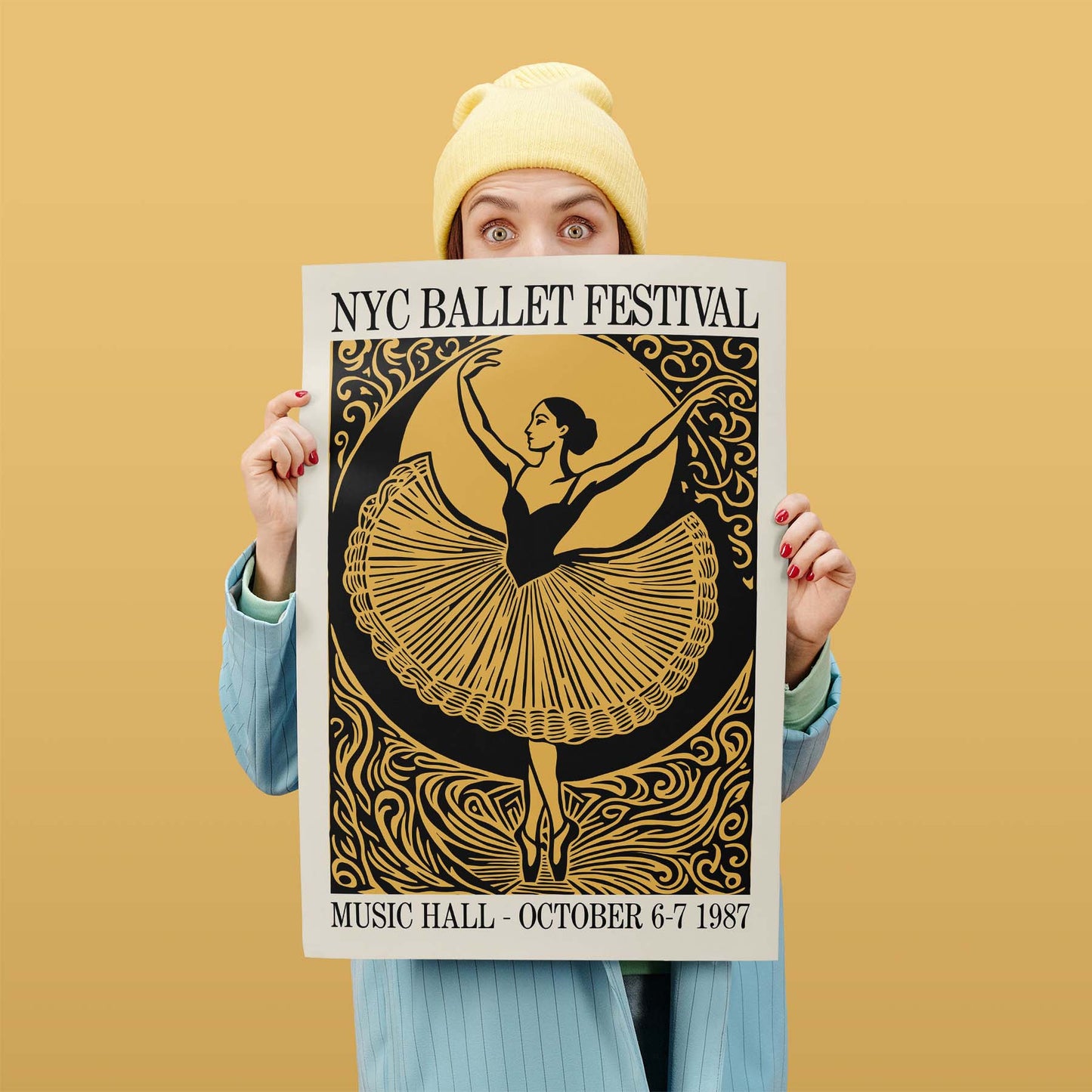 NYC Ballet Festival 1987 Poster Print