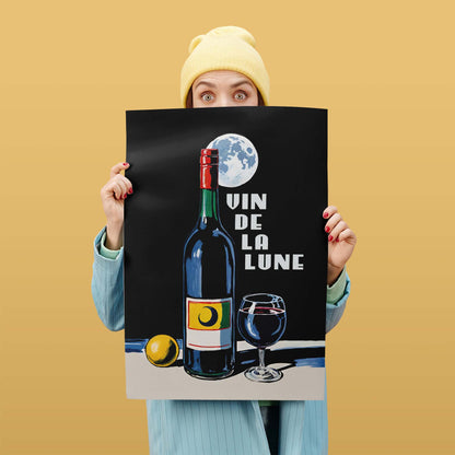 Vin de la Lune Wine Poster Print