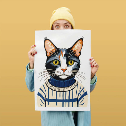 Sweater Weather Cat Poster