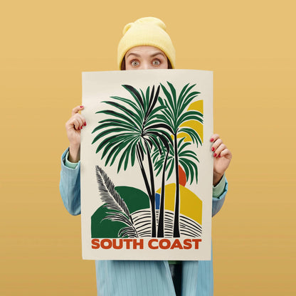 South Coast Abstract Palm Trees Art
