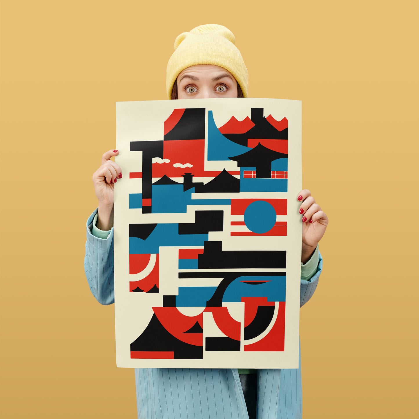 Geometric Japan Minimalist Poster