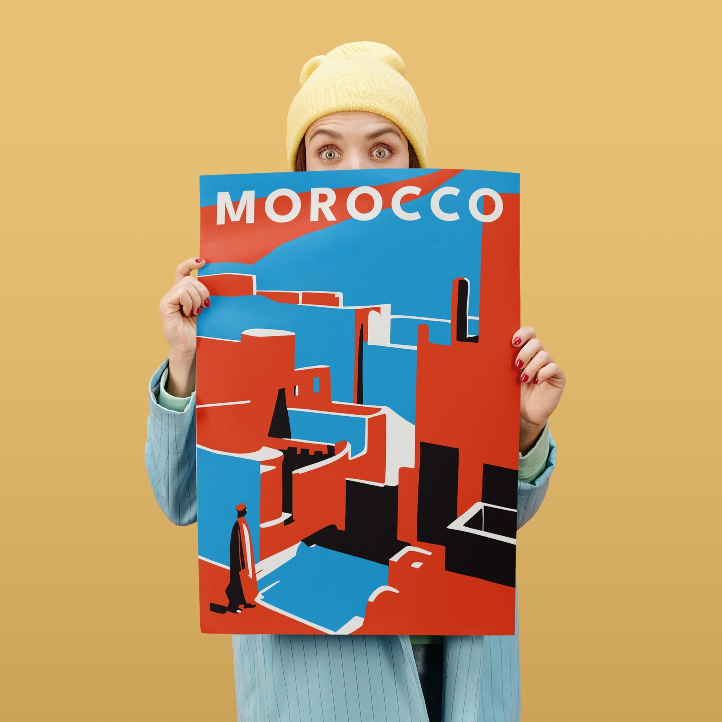 Morocco Minimal Travel Poster