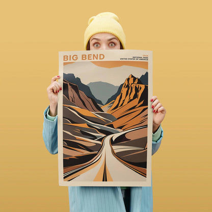 Big Bend National Park Retro Poster