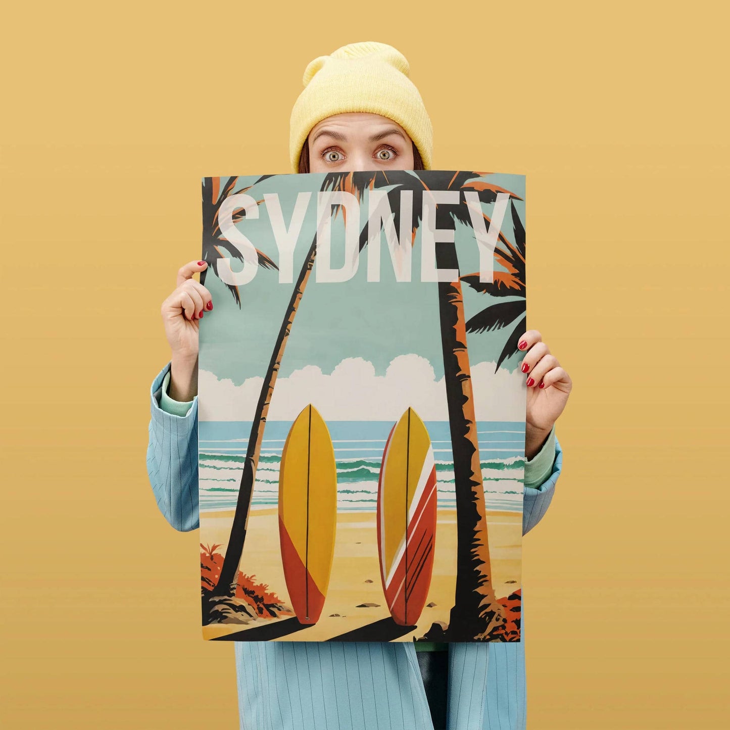 Sydney Surfing Vintage Poster