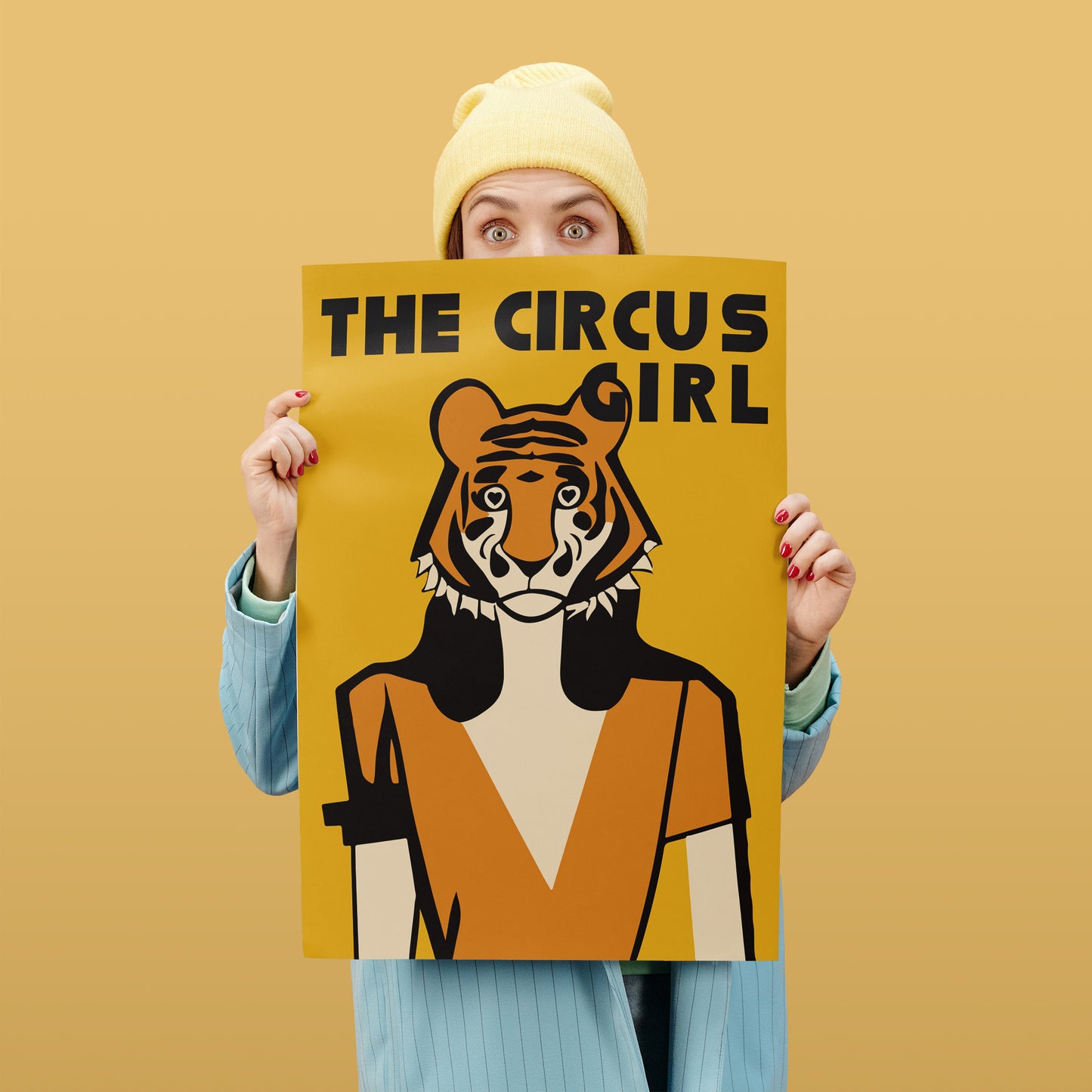 The Circus Girl Yellow Poster