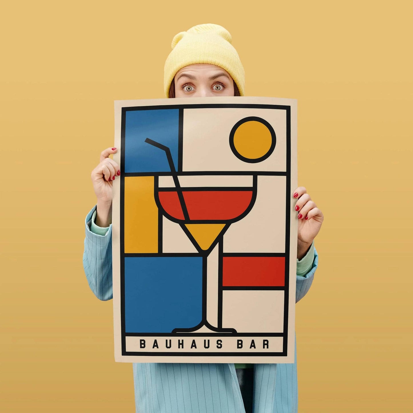 Bauhaus Bar Geometric Wall Art Print 2025