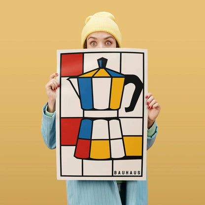 Coffee Pot Bauhaus Style Art Print