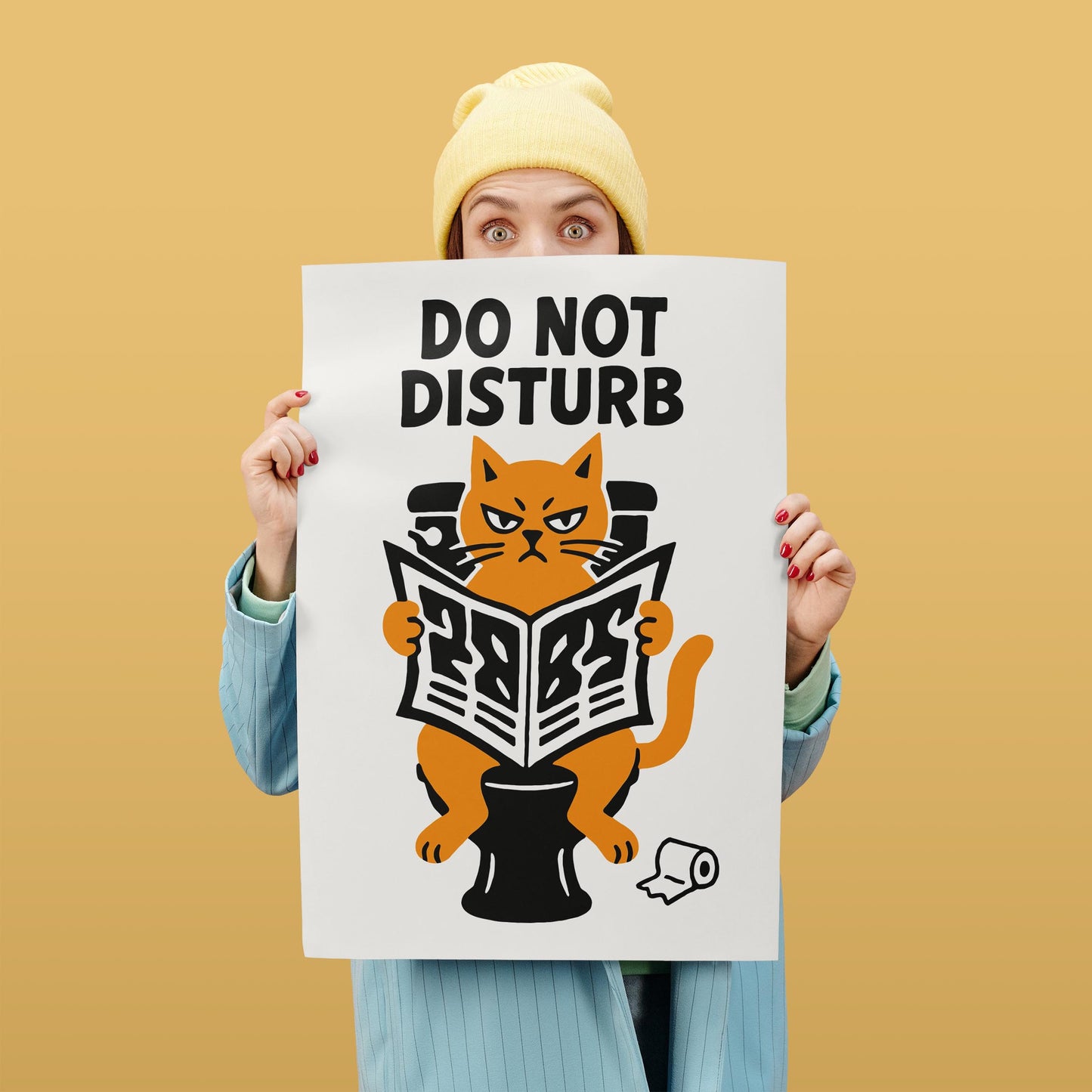 Do Not Disturb Cat Poster
