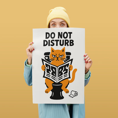 Do Not Disturb Cat Poster