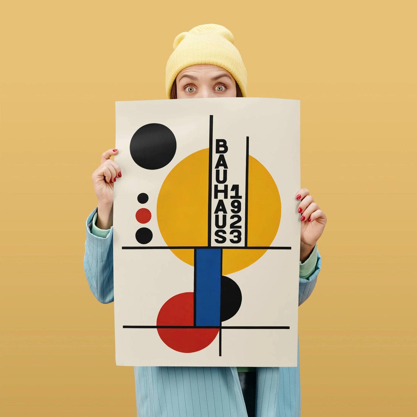 Bauhaus 1923 Geometric Shapes Poster