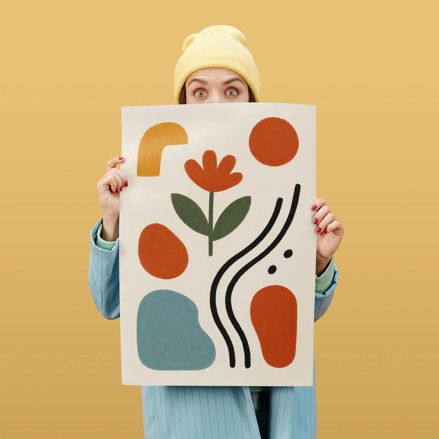 Retro Abstract Print - Minimalist Home Decor