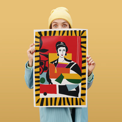Colorful Geometric Figure Wall Art Print