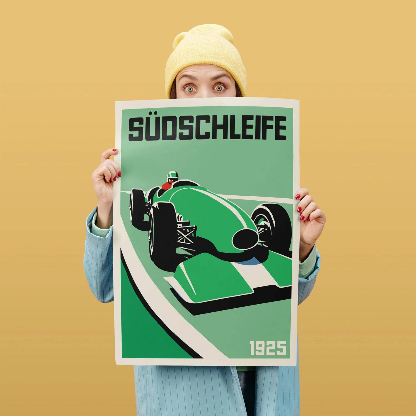 Nürburgring Südschleife Vintage Racetrack Poster